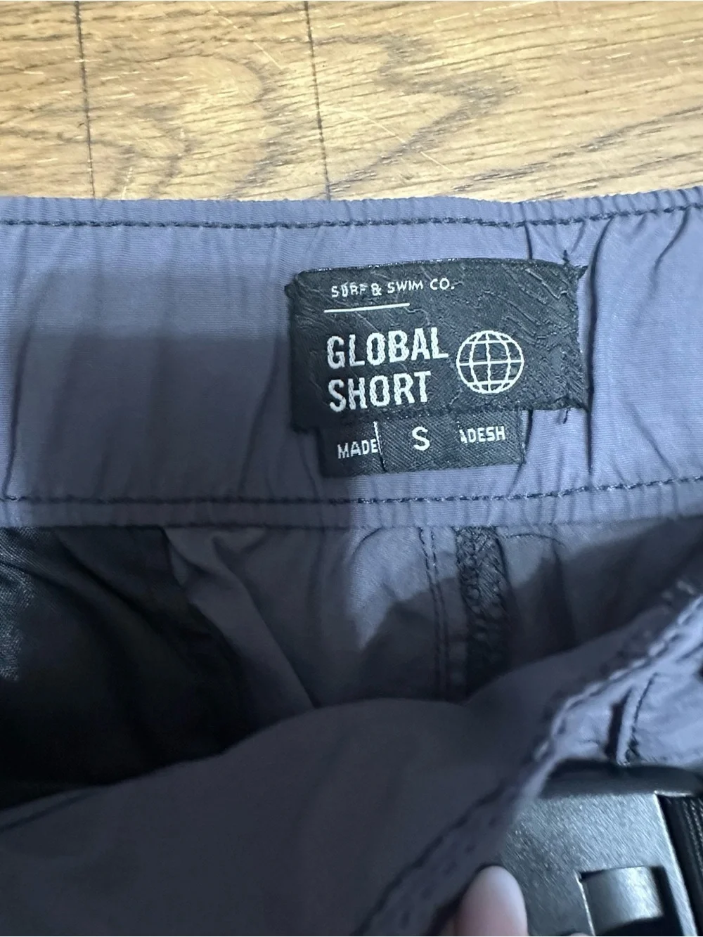 Men's Gray Outdoor Performance Shorts with Built-In Belt